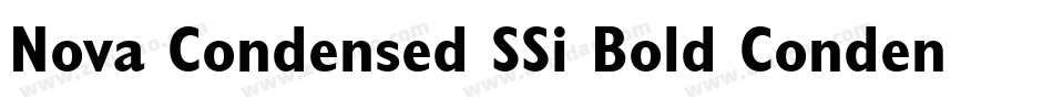 Nova Condensed SSi Bold Condensed字体转换